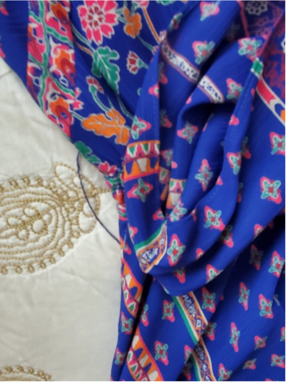 Diane Freis Georgette vintage drop waist boho dress. - Picture 8 of 10